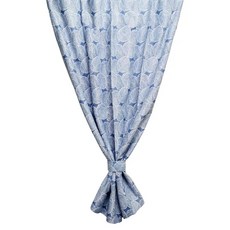 TRENY 北歐遮光窗簾, 波紋藍