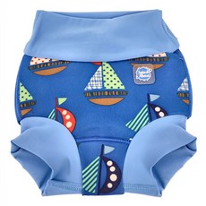 Splash About Brand New Happy Nappy 全新3D游泳尿布褲 普普風帆船, M, 1件