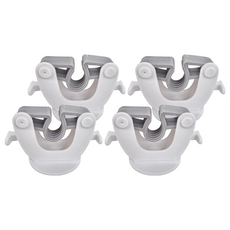 無痕拖把夾 推夾式 白色 2個, 2組