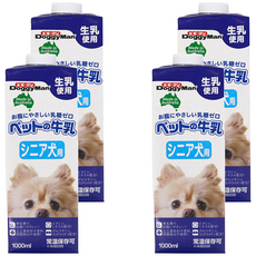 DoggyMan 多格漫 澳洲犬用牛奶 老犬用, 1L, 4瓶