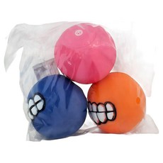 耐咬趣味牙齒啾啾球 寵物玩具 潔牙 互動玩具, 1組