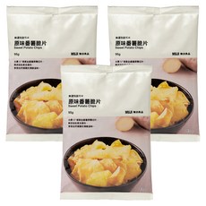 MUJI 無印良品 國產番薯脆片 原味, 95g, 3包