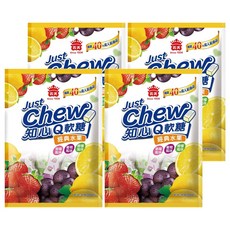 義美 知心Q軟糖 經典水果, 94.5g, 4袋