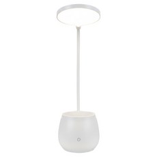 DTAudio LED 筆筒燈 萬向軟管燈身 筆筒手機支架, 白光 + 暖色光 + 自然光, 1個