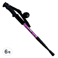 고강도 알루미늄 스틱 지팡이, 퍼플, 6개