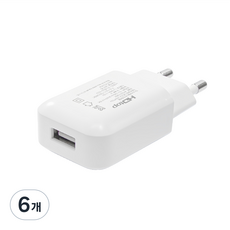 에이치디탑 USB 1포트 저전압 DC 5V 2A 저전력 저속충전 어댑터 HT-5V02, 혼합색상, 6개
