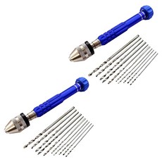 OON 핀바이스 드릴날 10종 세트 블루, 2세트