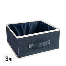 미카엘 옷장 행거 선반 수납 4단 서랍추가, 네이비, 3개