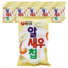 농심 알새우칩, 68g, 16개