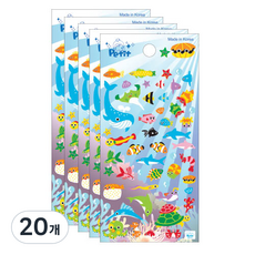 Petit Under The Sea花俏貼紙, 混色, 20個