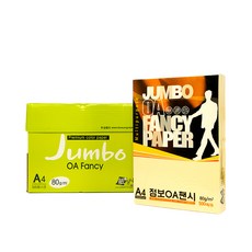 DOOSUNG PAPER 紙 OA花紋紙大包裝 80g 檸檬色, A4, 500張