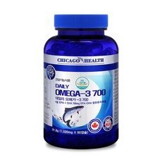 CHICAGOHEALTH 每日Omega-3 700補充膠囊, 91.8g, 1罐