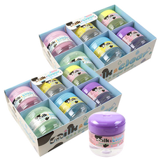 Milk&clear史萊姆 6入, 2組, 粉色、黃色、紫色、藍色、白色、綠色