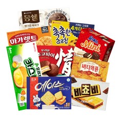 해태제과 사무실 간식 모음 9종, 364g, 1세트