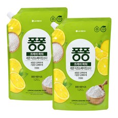 퐁퐁 프레시파워 레몬 식초 앤 베이킹소다, 2개, 1.25L