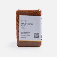 HOLA 和樂家居 real椰棕纖維清潔海綿, 3入, 1組