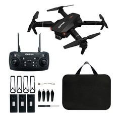 카트론 E88 PRO 입문용 접이식 드론 + 가방 세트, 블랙, 1개