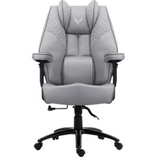 빅트랙 침대형 리클라이너 중역 컴퓨터 게이밍 메쉬 의자 RC-01, 라이트그레이