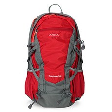 ABBA Crestone 20L登山旅行休閒運動後背包, 紅色的