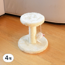 데이소이 고양이 긁기 좋은 미니 스크래쳐, 화이트, 4개