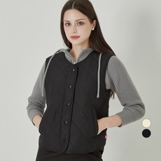 ELLE GIRL 여성 퀼팅 조끼 베스트