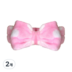 Daily Friends 高級洗面奶頭帶, 粉色圓點, 2個