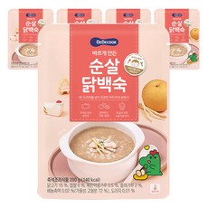 BEBECOOK 寶膳 孩童即食粥, 無骨清燉雞口味, 5包