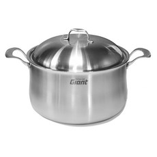 Kitchen-Art IH爐適用Giant 5層不鏽鋼附蓋雙耳燉鍋, 銀色, 1個, 26cm