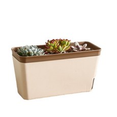 텃밭가꾸기 투톤 와이드 화분, 브라운