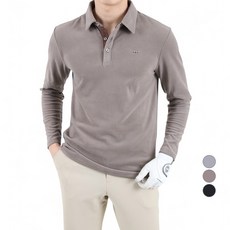 韓國 BUFFALO 男款細刷毛戶外高爾夫翻領T恤 YDHL622