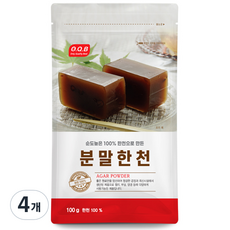 오큐비 분말한천, 100g, 4개