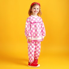 MARI N MORI 兒童Mori棋盤格紋上下套裝