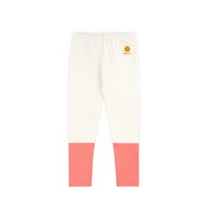 WALTON kids 女童款笑臉圖案拼色緊身褲