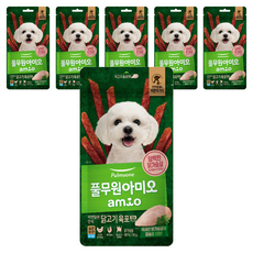 풀무원아미오 강아지 자연담은 육포 칼슘PLUS, 닭가슴살, 50g, 6개 닭가슴살, 50g, 6개