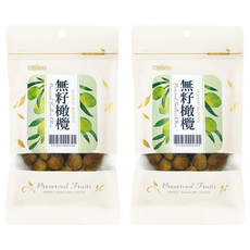 惠香 無籽橄欖, 果肉厚實 脆甜回甘, 貼心夾鏈袋包裝, 110g, 2包