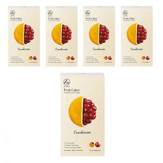 h&BAKE 無加糖水果塔 蔓越莓, 天然水果內餡, 無添加蔗糖, 無食品改良劑, 160g, 5盒