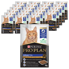 PRO PLAN 冠能 成貓7歲以上 主食餐包 85g, 嫩雞, 24包