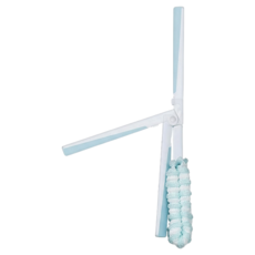 MAMEITA 摺疊迷你瓶刷 適用於口徑30mm以上的瓶子, 白色 + 藍色, 1支