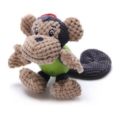 딩동펫 반려동물 공을품은 장난감 몽키, 혼합색상, 1개