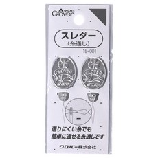 日本可樂牌Clover cl15-001穿線器 輕鬆穿針引線 手工藝必備工具, 銀色, 1入