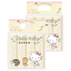 Hello Kitty 凱蒂貓 濕式濕紙巾 200 x 150mm, 20張, 8包
