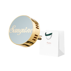 Sanguine 夾式車用芳香劑 辣木 正裝 薄荷灰 + 購物袋套組, 1套