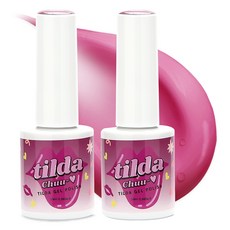 韓國 tilda 彩色凝膠指甲油, 10ml, T080 蜜李紅, 2個
