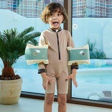 SNEFF 嬰幼兒用巴洛克風波浪連身泳衣防磨衣