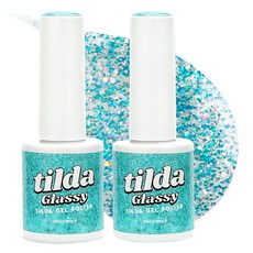 韓國 tilda 拋光彩色凝膠指甲油, 10ml, T088 水月, 2個
