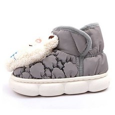 Lulushu 女童高筒小熊溫暖防寒靴 BW155