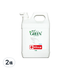 GREEN 綠的潔手乳 含PCA-NA保濕因子和羊毛脂 有效抗菌, 3800cc, 2桶