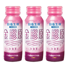 TAIYEN 台塩生技 金膠原青春飲, 60ml, 3瓶