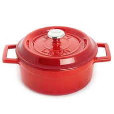 Lava 熔岩圓形鑄造鍋18cm紅色, 18cm, 紅色