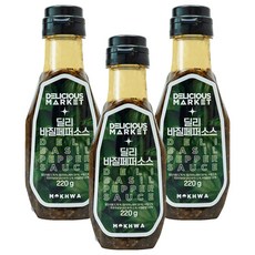 DELICIOUS MARKET 羅勒辣椒醬, 220克, 3個